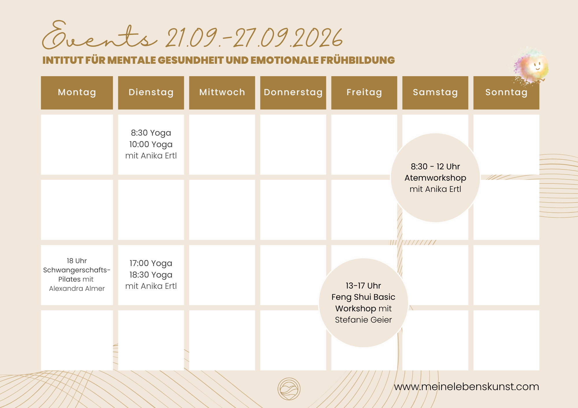 Eventkalender Woche Sep21-27