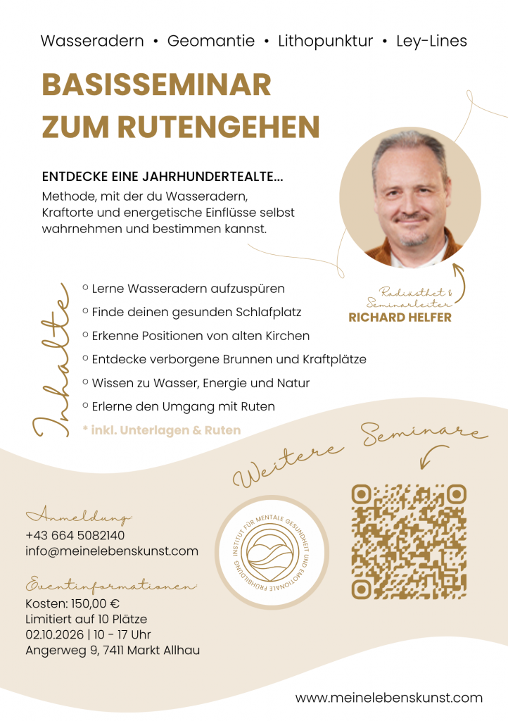 Basisseminar zum Rutengehen Flyer